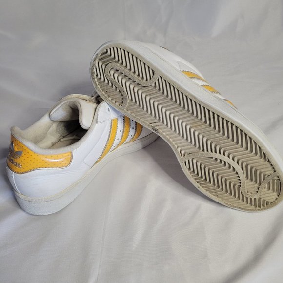 Adidas Shell Toe Yellow Stripe Shoes (Size US 8) main image 9